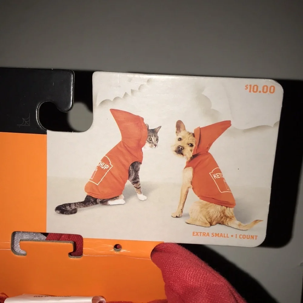 NWT Pet Ketchup Halloween Costume